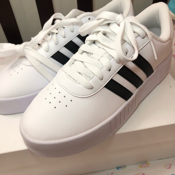New Womens Adidas Court Bold Thick Sole Sneakers 7.5 - Picture 4 of 10
